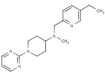 N-[(5-ethylpyridin-2-yl)methyl]-N-methyl-1-pyrimidin-2-ylpiperidin-4-amine