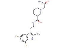 1-(2-amino-2-oxoethyl)-N-[2-(5,7-difluoro-2-methyl-1H-indol-3-yl)ethyl]-3-piperidinecarboxamide
