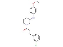 1-[3-(3-chlorophenyl)propanoyl]-N-(4-methoxyphenyl)-3-piperidinamine