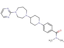 N,N-dimethyl-4-{4-[4-(2-pyrimidinyl)-1,4-diazepan-1-yl]-1-piperidinyl}benzamide