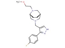 (1S*,5R*)-3-{[3-(4-fluorophenyl)-1H-pyrazol-4-yl]methyl}-6-(2-methoxyethyl)-3,6-diazabicyclo[3.2.2]nonane