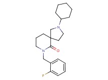 2-cyclohexyl-7-(2-fluorobenzyl)-2,7-diazaspiro[4.5]decan-6-one