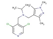 N-[(3,5-dichloropyridin-4-yl)methyl]-N-[(1,3,5-trimethyl-1H-pyrazol-4-yl)methyl]propan-2-amine