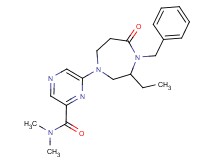 6-(4-benzyl-3-ethyl-5-oxo-1,4-diazepan-1-yl)-N,N-dimethylpyrazine-2-carboxamide