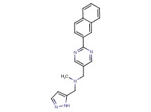 N-methyl-1-[2-(2-naphthyl)pyrimidin-5-yl]-N-(1H-pyrazol-5-ylmethyl)methanamine