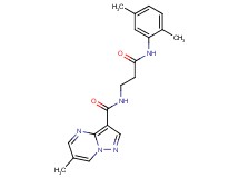 N-{3-[(2,5-dimethylphenyl)amino]-3-oxopropyl}-6-methylpyrazolo[1,5-a]pyrimidine-3-carboxamide
