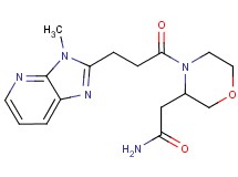 2-{4-[3-(3-methyl-3H-imidazo[4,5-b]pyridin-2-yl)propanoyl]-3-morpholinyl}acetamide