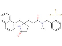 N-methyl-3-[2-(1-naphthylmethyl)-5-oxo-2-pyrrolidinyl]-N-[2-(trifluoromethyl)benzyl]propanamide