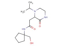 N-[1-(hydroxymethyl)cyclopentyl]-2-(1-isopropyl-3-oxopiperazin-2-yl)acetamide