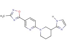 2-[3-(1H-imidazol-2-yl)piperidin-1-yl]-5-(3-methyl-1,2,4-oxadiazol-5-yl)pyridine