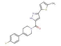 4-(4-fluorophenyl)-1-{[3-(5-methyl-2-thienyl)-1H-pyrazol-5-yl]carbonyl}-1,2,3,6-tetrahydropyridine
