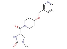 1-methyl-4-{[4-(3-pyridinylmethoxy)-1-piperidinyl]carbonyl}-2-imidazolidinone