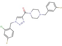 1-{[1-(2-chloro-4-fluorobenzyl)-1H-1,2,3-triazol-4-yl]carbonyl}-4-(3-fluorobenzyl)piperazine