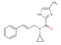 N-cyclopropyl-4-methyl-N-[(2E)-3-phenyl-2-propen-1-yl]-1H-imidazole-2-carboxamide trifluoroacetate