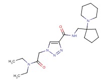 1-[2-(diethylamino)-2-oxoethyl]-N-{[1-(1-piperidinyl)cyclopentyl]methyl}-1H-1,2,3-triazole-4-carboxamide