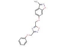 3-methyl-6-{[3-(phenoxymethyl)-1,2,4-oxadiazol-5-yl]methoxy}-1,2-benzisoxazole