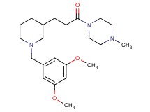 1-{3-[1-(3,5-dimethoxybenzyl)-3-piperidinyl]propanoyl}-4-methylpiperazine