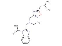 N-[(5-isobutyl-1,2,4-oxadiazol-3-yl)methyl]-N-[(1-isopropyl-1H-benzimidazol-2-yl)methyl]ethanamine