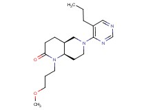(4aS*,8aR*)-1-(3-methoxypropyl)-6-(5-propylpyrimidin-4-yl)octahydro-1,6-naphthyridin-2(1H)-one
