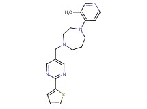 1-(3-methyl-4-pyridinyl)-4-{[2-(2-thienyl)-5-pyrimidinyl]methyl}-1,4-diazepane
