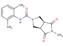 (3aR*,6aS*)-N-(2,6-dimethylphenyl)-5-methyl-4,6-dioxohexahydropyrrolo[3,4-c]pyrrole-2(1H)-carboxamide