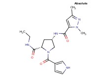(4S)-4-{[(1,3-dimethyl-1H-pyrazol-5-yl)carbonyl]amino}-N-ethyl-1-(1H-pyrrol-3-ylcarbonyl)-L-prolinamide