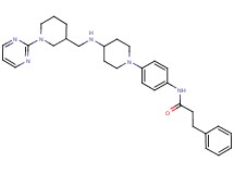 3-phenyl-N-{4-[4-({[1-(2-pyrimidinyl)-3-piperidinyl]methyl}amino)-1-piperidinyl]phenyl}propanamide