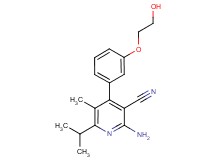 2-amino-4-[3-(2-hydroxyethoxy)phenyl]-6-isopropyl-5-methylnicotinonitrile