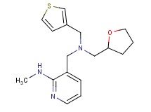 N-methyl-3-{[(tetrahydrofuran-2-ylmethyl)(3-thienylmethyl)amino]methyl}pyridin-2-amine