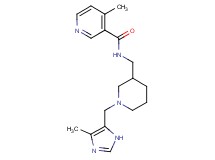 4-methyl-N-({1-[(4-methyl-1H-imidazol-5-yl)methyl]piperidin-3-yl}methyl)nicotinamide