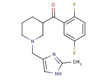(2,5-difluorophenyl){1-[(2-methyl-1H-imidazol-4-yl)methyl]-3-piperidinyl}methanone
