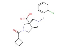 (3aS*,6aS*)-2-(2-chlorobenzyl)-5-(cyclobutylcarbonyl)hexahydropyrrolo[3,4-c]pyrrole-3a(1H)-carboxylic acid