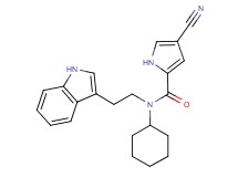 4-cyano-N-cyclohexyl-N-[2-(1H-indol-3-yl)ethyl]-1H-pyrrole-2-carboxamide