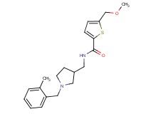 5-(methoxymethyl)-N-{[1-(2-methylbenzyl)pyrrolidin-3-yl]methyl}thiophene-2-carboxamide