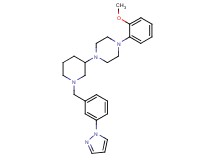 1-(2-methoxyphenyl)-4-{1-[3-(1H-pyrazol-1-yl)benzyl]-3-piperidinyl}piperazine