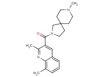 2,8-dimethyl-3-[(8-methyl-2,8-diazaspiro[4.5]dec-2-yl)carbonyl]quinoline