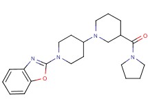 1'-(1,3-benzoxazol-2-yl)-3-(1-pyrrolidinylcarbonyl)-1,4'-bipiperidine