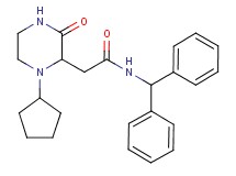 2-(1-cyclopentyl-3-oxo-2-piperazinyl)-N-(diphenylmethyl)acetamide