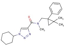 1-cyclohexyl-N-[(2,2-dimethyl-1-phenylcyclopropyl)methyl]-N-methyl-1H-1,2,3-triazole-4-carboxamide