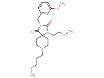 3-(3-methoxybenzyl)-1-(2-methoxyethyl)-8-[3-(methylthio)propyl]-1,3,8-triazaspiro[4.5]decane-2,4-dione