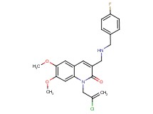 1-(2-chloro-2-propen-1-yl)-3-{[(4-fluorobenzyl)amino]methyl}-6,7-dimethoxy-2(1H)-quinolinone