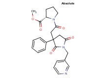 methyl 1-{[2,5-dioxo-3-phenyl-1-(3-pyridinylmethyl)-3-pyrrolidinyl]acetyl}-L-prolinate