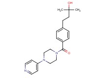 2-methyl-4-(4-{[4-(4-pyridinyl)-1-piperazinyl]carbonyl}phenyl)-2-butanol