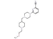6-(4-{[1-(2-methoxyethyl)piperidin-4-yl]methyl}piperazin-1-yl)pyridine-2-carbonitrile