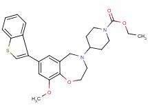 ethyl 4-[7-(1-benzothien-3-yl)-9-methoxy-2,3-dihydro-1,4-benzoxazepin-4(5H)-yl]-1-piperidinecarboxylate