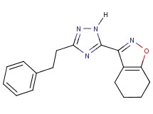 3-[3-(2-phenylethyl)-1H-1,2,4-triazol-5-yl]-4,5,6,7-tetrahydro-1,2-benzisoxazole