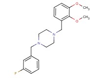 1-(2,3-dimethoxybenzyl)-4-(3-fluorobenzyl)piperazine trifluoroacetate