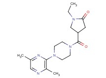 4-{[4-(3,6-dimethyl-2-pyrazinyl)-1-piperazinyl]carbonyl}-1-ethyl-2-pyrrolidinone