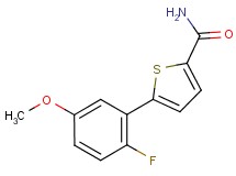 5-(2-fluoro-5-methoxyphenyl)thiophene-2-carboxamide