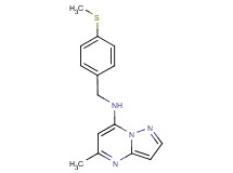 5-methyl-N-[4-(methylthio)benzyl]pyrazolo[1,5-a]pyrimidin-7-amine